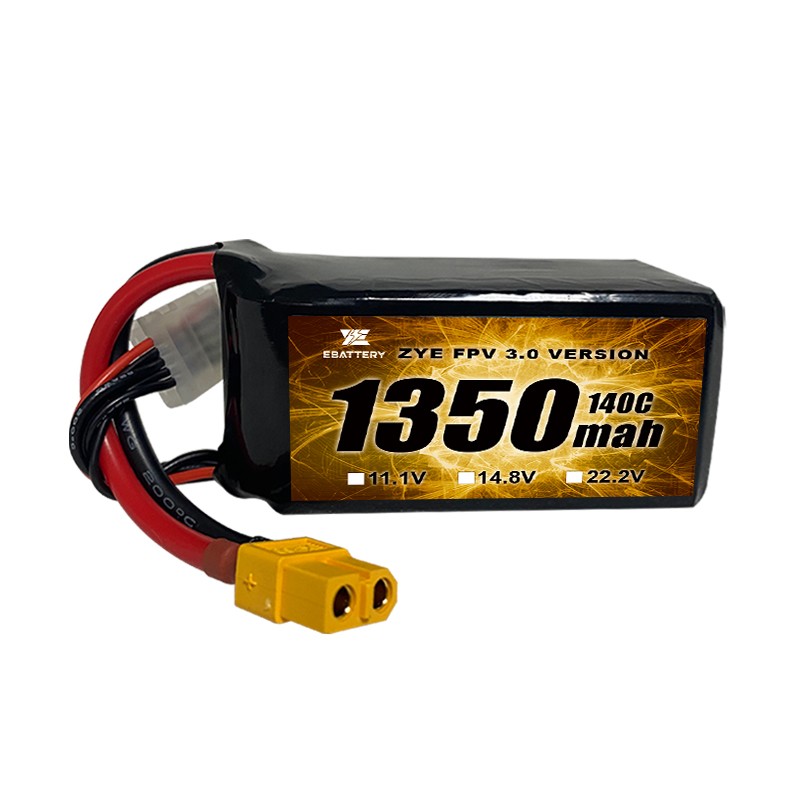 Vysoká 120C 1350mah 1550mah Lipo baterie pro FPV Drone