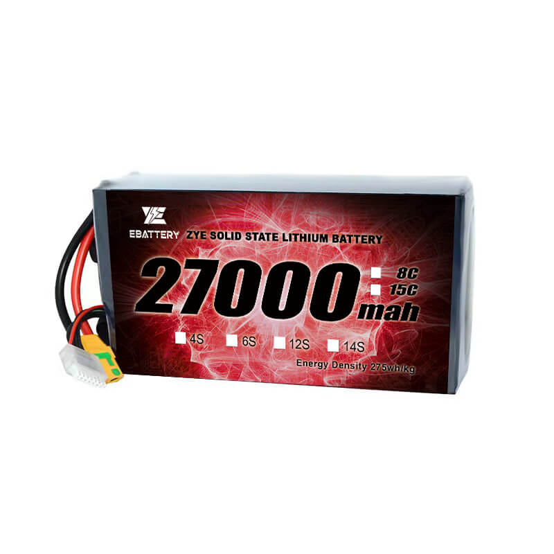 LI Vysoká hustota energie HV pevný stav 27000 mAh baterie
