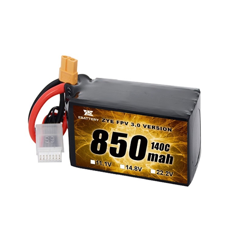 Malá velikost 850mah 1100mah 1300mah 1500mah FPV Lipo baterie